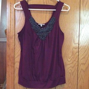 Beaded tank, cute!
